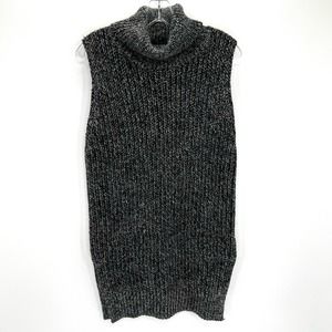 Listicle mohair blend turtleneck women’s tunic sleeveless sweater